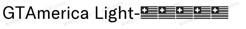GTAmerica Light字体转换